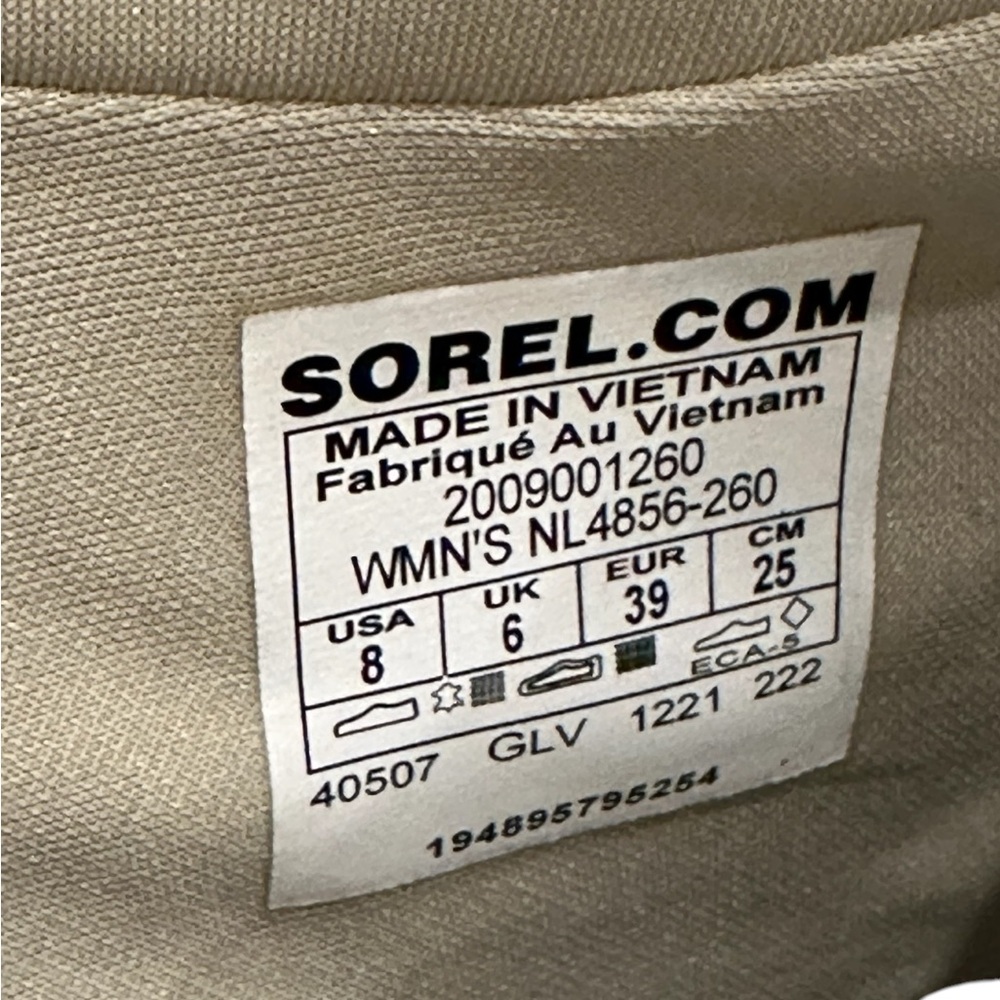 Sorel Green Sneakers with Chunky Sole and Textured Design Size 8 - Picture 7 of 8